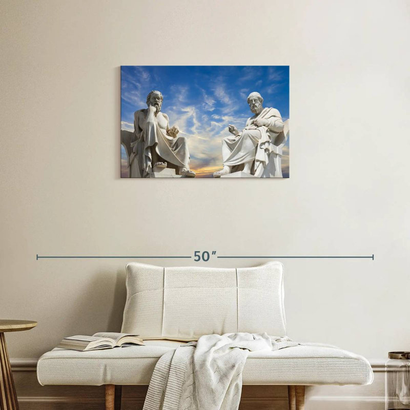 Leisha Platon et Socrate, H 20 po x l 30 po