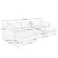 Canapé modulaire modulaire avec rangement et repose-pieds-673707318