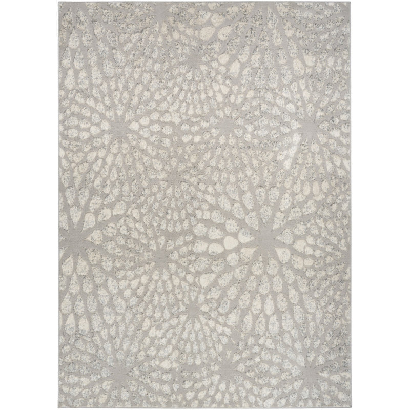 5' X 7' Gray Abstract Area Rug