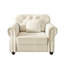 Canapé en velours 41,3 po avec garniture cloutée et accoudoirs roulés-336606808