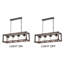 Syesha 4 - Light 36.4" Chandelier with Wrought Iron Accents