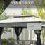 Pavillon de jardin pliable facile à installer, abri de jardin escamotable avec filet à fermeture éclair, sac de transport