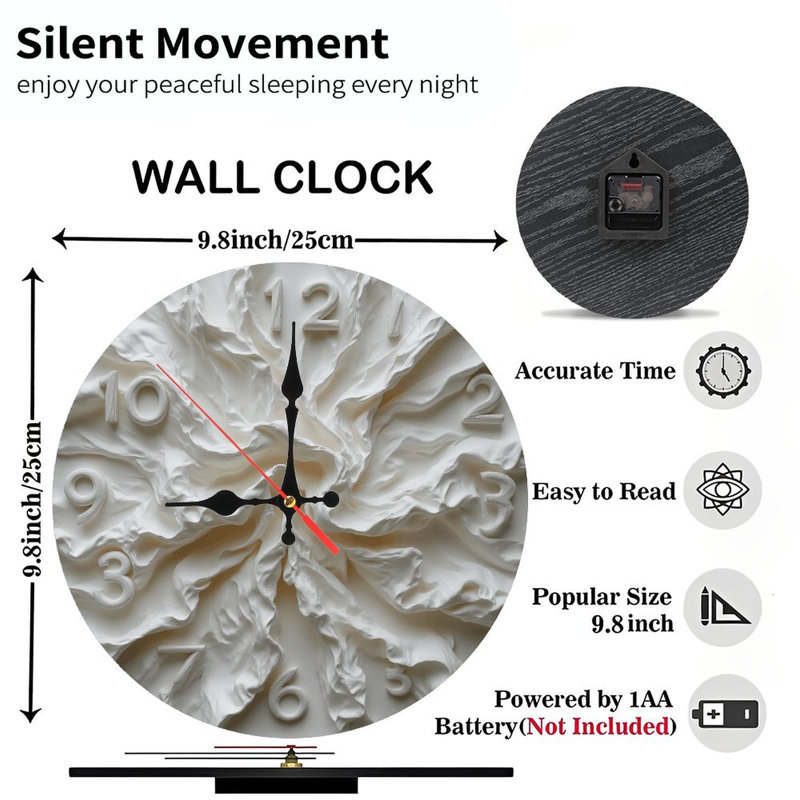 Horloge murale blanche unique