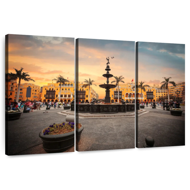 Lima Main Square, 24" H x 38" W
