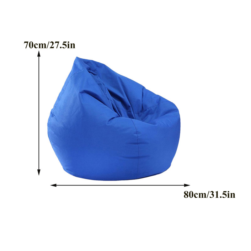 Bean Bag Chair Cover (No Filler) Bean Bag Chair Cover for Easy Cleaning, Bean Bag for Organizing, Camping Pool Side Balcony Beanag Chair Cover