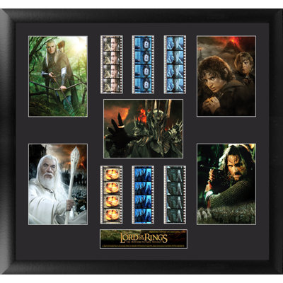 Lord of the Rings Trilogy Montage FilmCells Framed Limited Edition Wall Art with LED Back Light