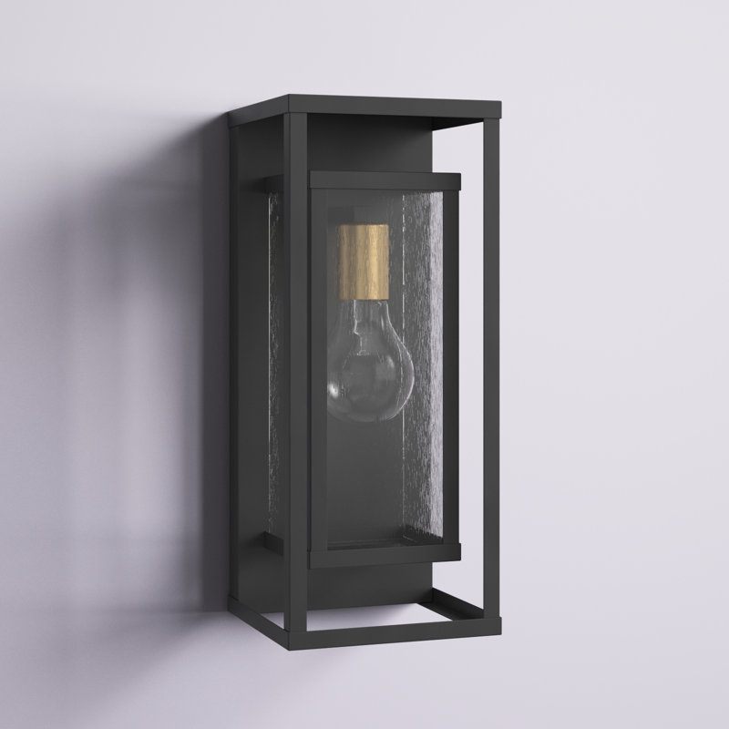 Jarrow Metal Wrought Iron Wall Light with Dusk to Dawn