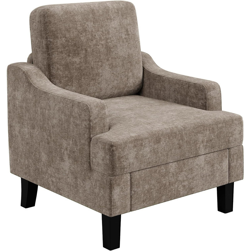 Fauteuil Chenille, Tan Chenille, 1