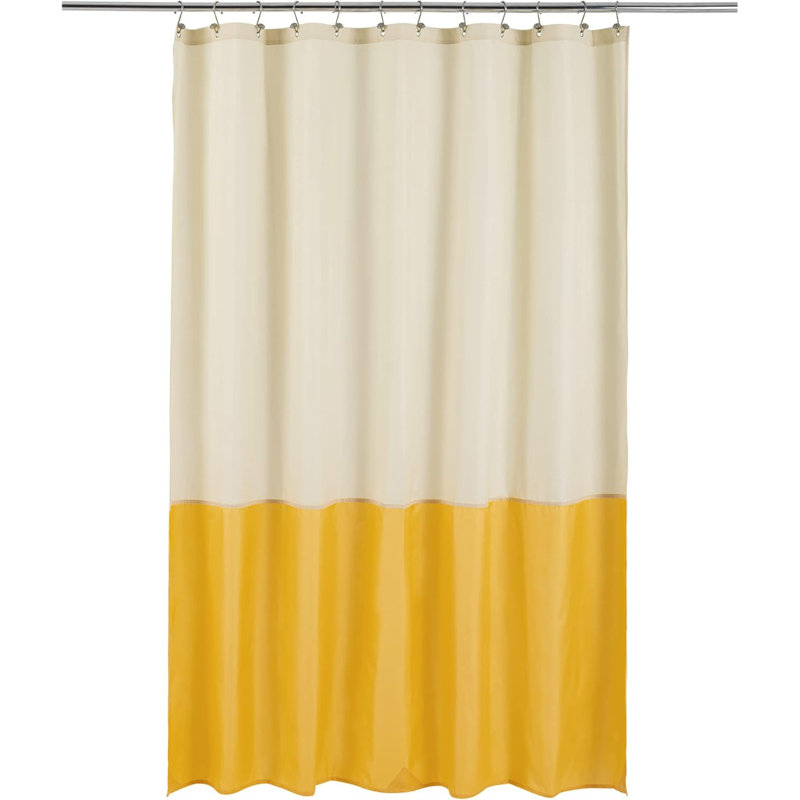 Doublure de rideau de douche en tissu imperméable de qualité supérieure avec aimants inférieurs, douce et légère, de qualité hôtelière, lavable à la machine, taille standard