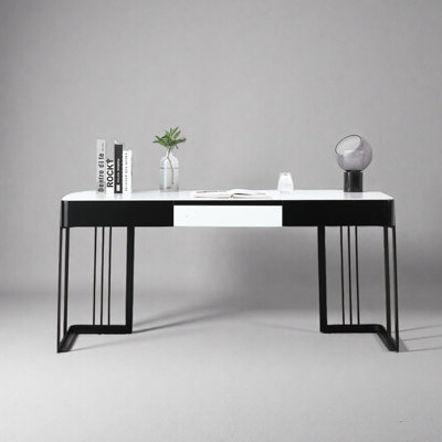 Modern Italian Minimalist Rock-Panel Office Desk