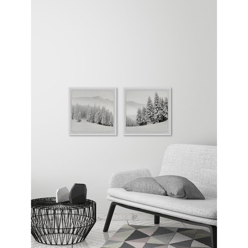 Hello Winter Diptych, H 12 po x l 12 po x P 1,5 po