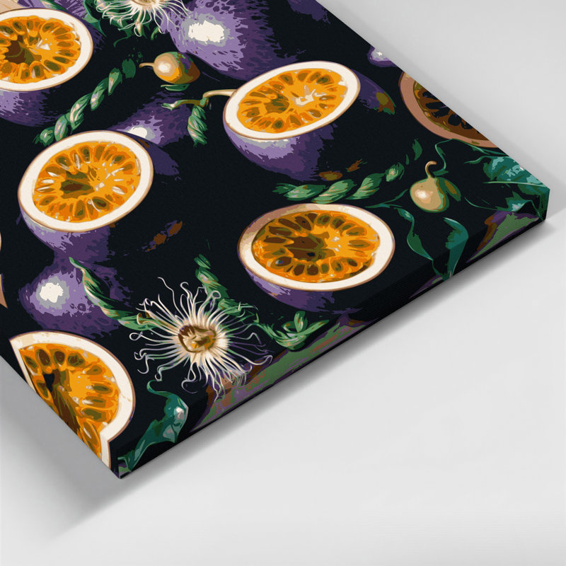 Art mural sur toile Fruit Fruit de la passion, H 20 po x l 24 po
