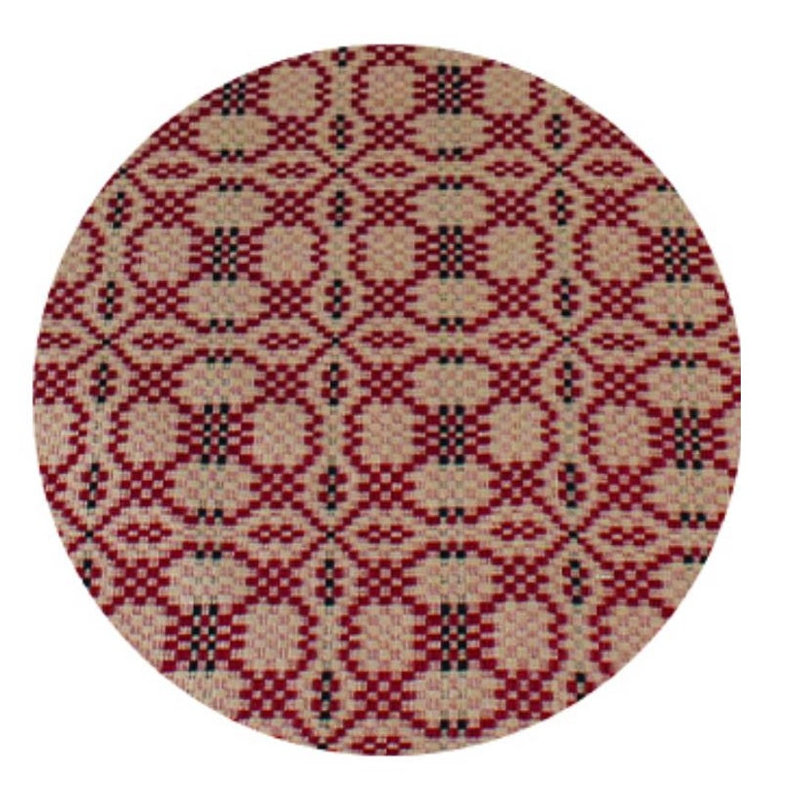 Geometric Flat Sheet, Red
