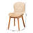 Kinnard Japandi Mahogany and Rattan Dining Chair