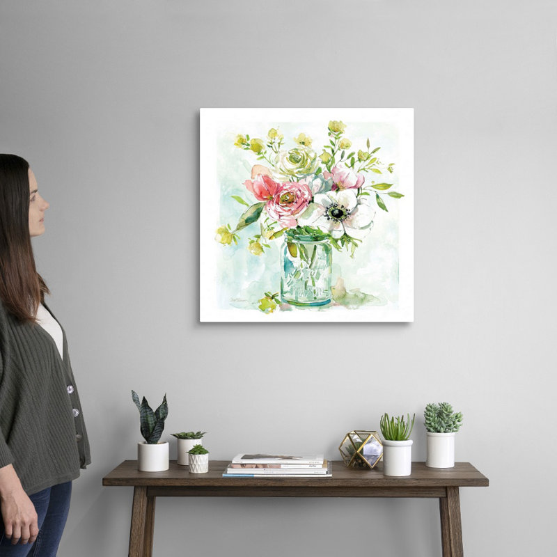 Asbury Garden Belle Bouquet II - reproduction d'art sur toile, H 24 po x l 24 po x P 1,25 po, Toile tendue