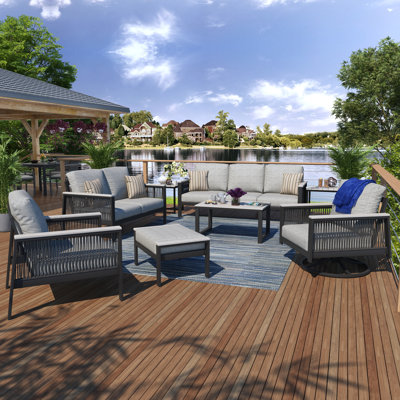 Townsend Sofa Seating Group with Sunbrella Cushions by Birch Lane