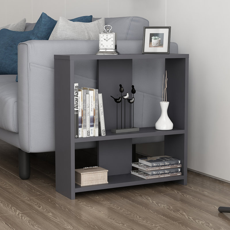 Amvi End Table, Black/Black