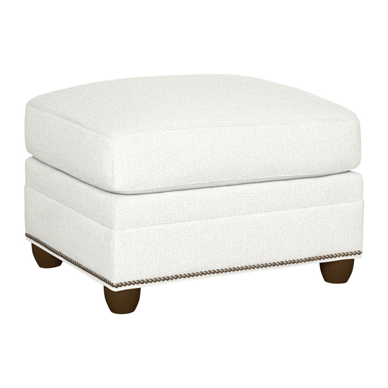 Fairgrove Upholstered Ottoman, Havana, Kempsey Sheepskin, Yes