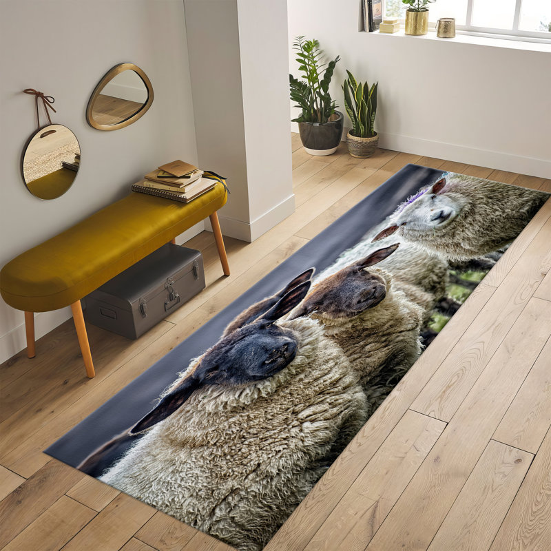 High-Quality With Pile Soft Printed Rug Featuring an Intricate Floral Design in Warm Earthy Tones for a Refined Addition to Any Living Room or Bedroom