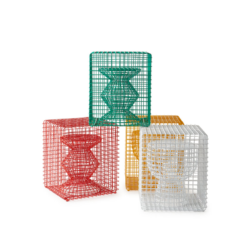 ZigZag Wire Table, Yellow