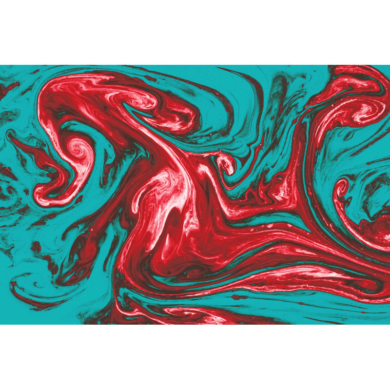 Elby Colorful Paint Splashes - Wrapped Canvas Painting, 81cm H x 122cm W x 3.8cm D