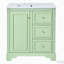 Meuble-lavabo avec lavabo en céramique, tiroirs et tablettes réglables-1594887957