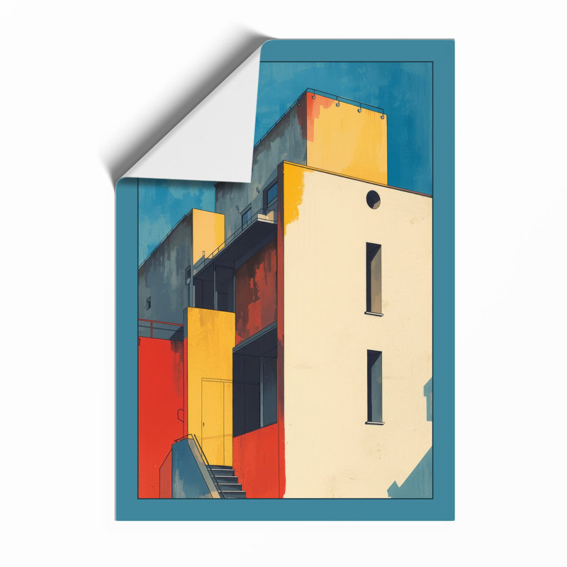 Constructivist Architecture Geometric - Print, Unframed, A2 - 59.4 x 42.0 cm