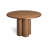 4 Quarter Round Solid Wood Dining Table-90927615-90927616