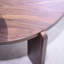 Ensemble de 2 tables basses / tables de bout gigognes - placage noyer, peinture PU - noyer