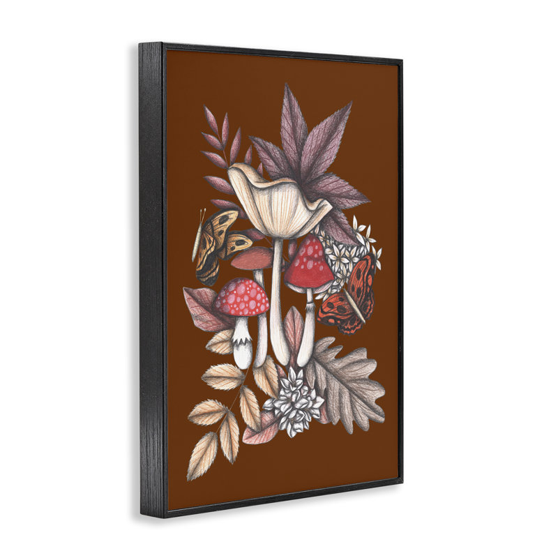 Giclée encadrée d'automne, conception de Cecilia Battaini, H 18 po x l 12 po, Giclée encadrée noir minuit