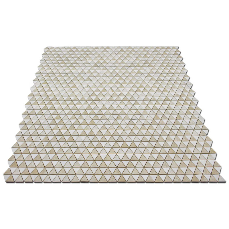 DIAMOND MOSAIC TILES, Light Beige