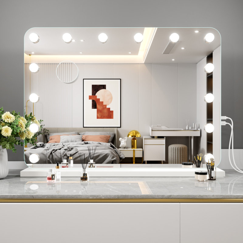 Vanity Mirror with Lights, Lighted Makeup Mirror, Large Vanity Mirror with Lights, 20" x 28"