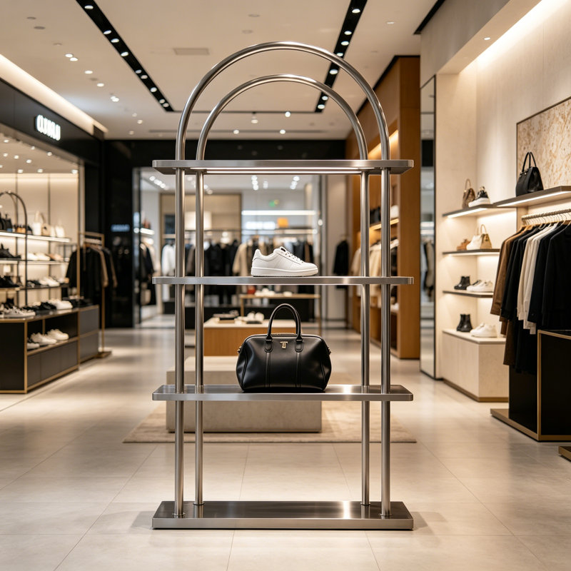 Vitrines de rangement multicouches en acier inoxydable
