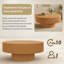 Table basse ronde avec rebord cannelé et montage facile en 10 minutes