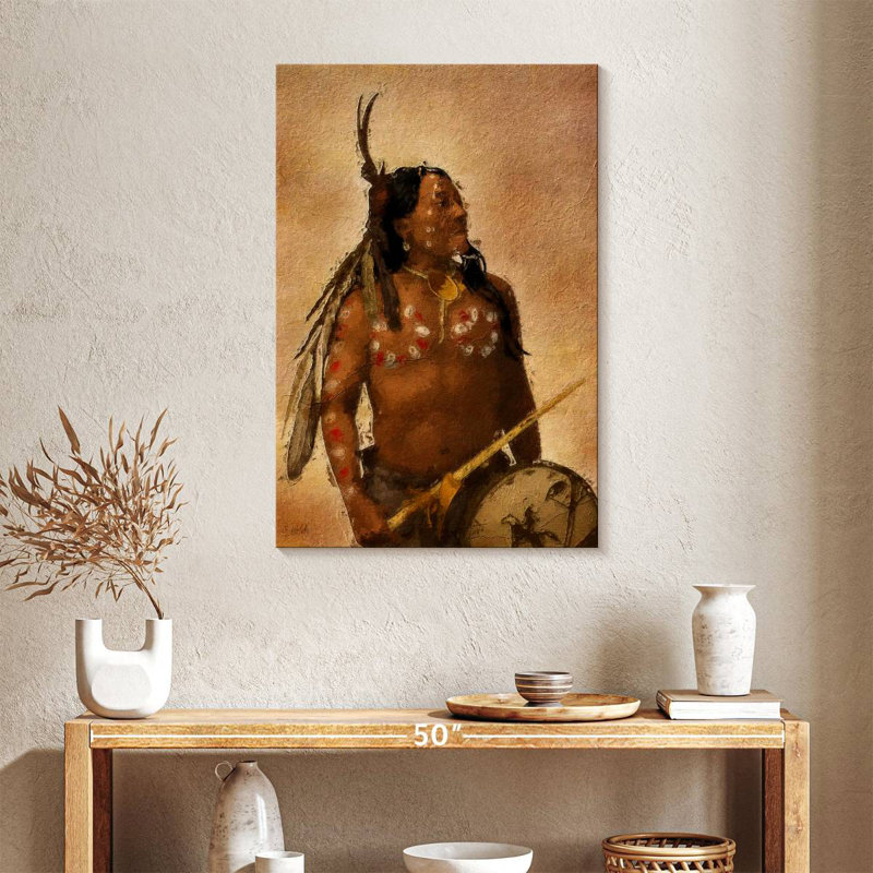 Proud Warrior, 36" H x 24" W