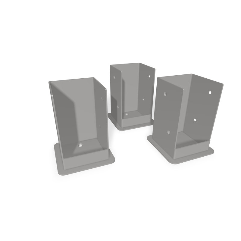 Bolt Down Bracket Kit for 5" x 5" Pergola Posts