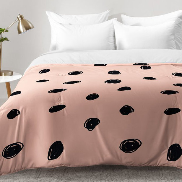 Ensemble d'édredon Scribbles, Édredon pour lit simple TG + 1 taie décorative