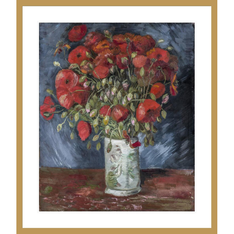 Vase avec coquelicots par Vincent van Gogh, H 39,04 po x l 33,5 po