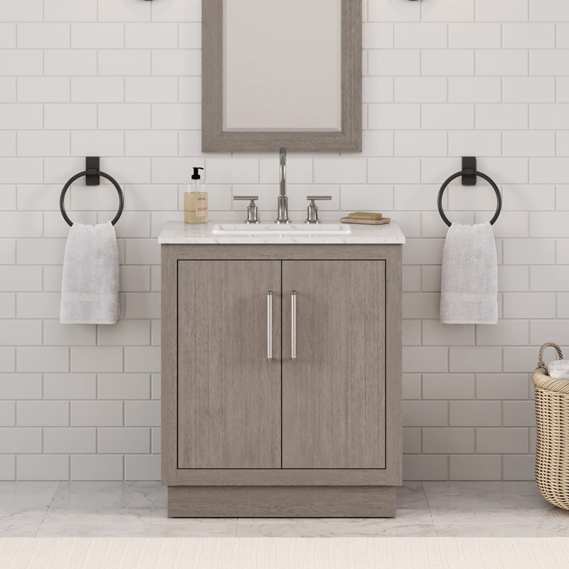 Hugo 30'' W Single Vanity, Chrome