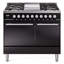 Cuisinière ILVE Professional Plus II Series 40 pouces à double combustible avec 6 brûleurs scellés et plaque de cuisson (acier inoxydable)-523339406-523339407
