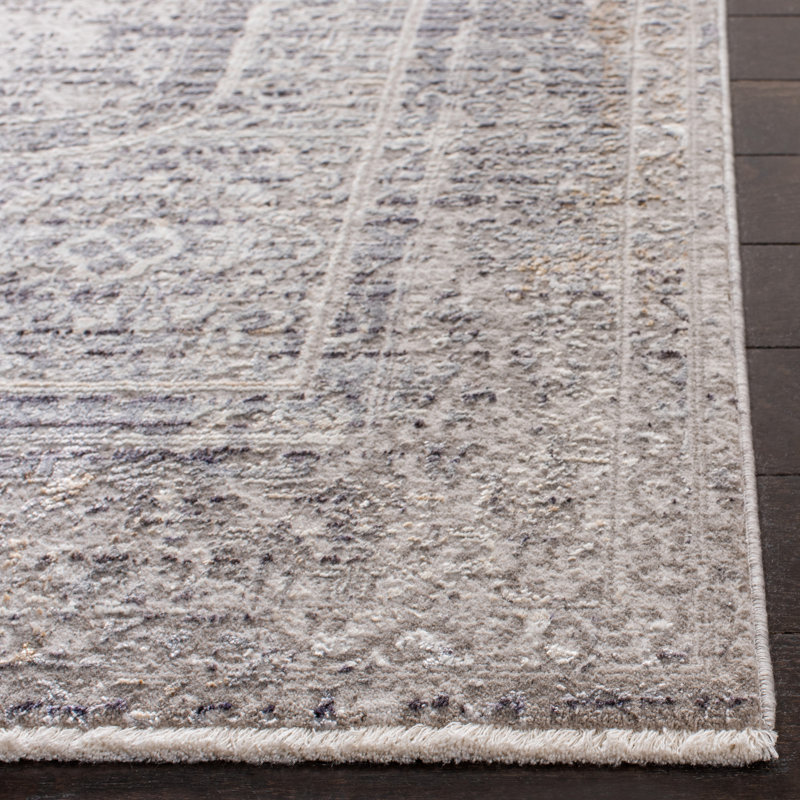Tapis gris Adal, Rectangle 2 pi 6 po x 4 pi