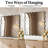 Aluminum Rectangle Wavy Wall Mirror-1428138993-1428138998