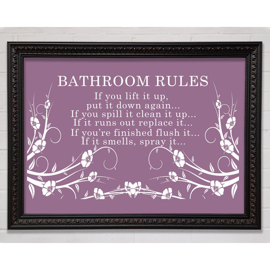 Bathroom Rules 2