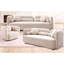 Canapé de luxe moderne pour le salon, canapé rembourré en molleton beige pour bureau à domicile, 3 places, beige clair