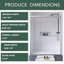 60 po X P 72 po H Double porte de douche coulissante semi-sans cadre-109069754