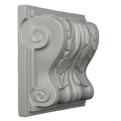 Endurathane Wade Corbel, 8 1/8"W x 8 5/8"D x 3 3/4"H, Factory Primed