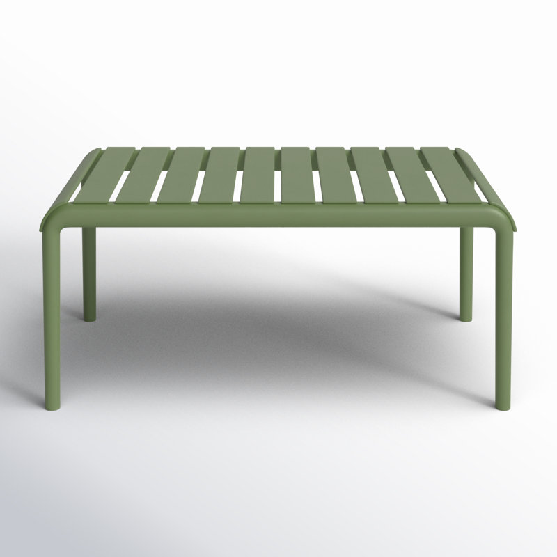 Ruta Paris 46" Outdoor Coffee Table, Olive Green
