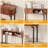 Fluted Console Table With Storage,Wood Sofa Table With Sliding Door-166894105