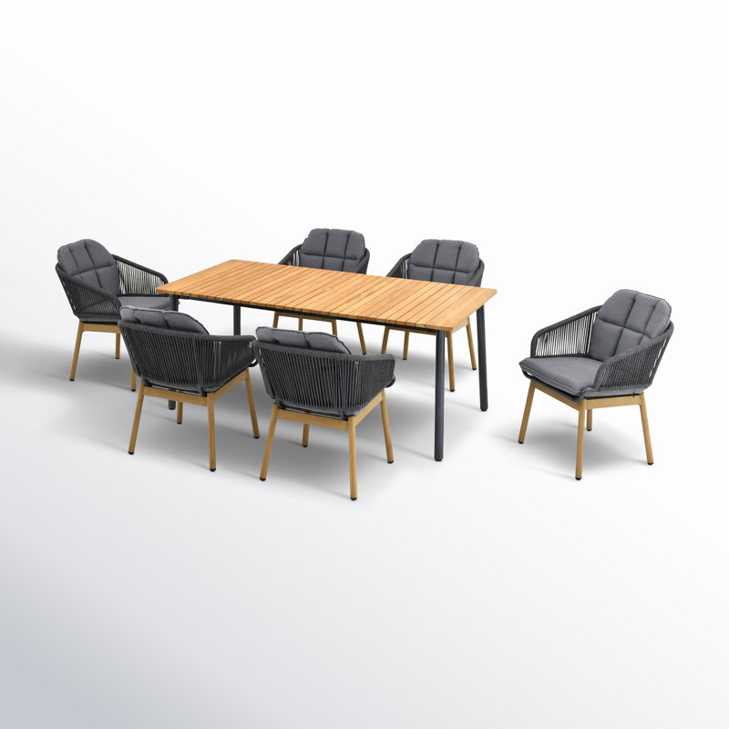 Parkview 70" Rectangular 6 - Person Outdoor Dining Set