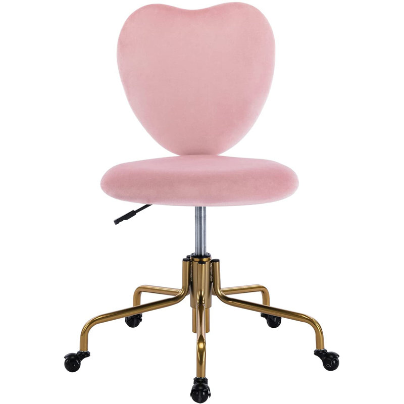 Chaise longue pivotante en velours 23,6 po Charma, Beige, Or